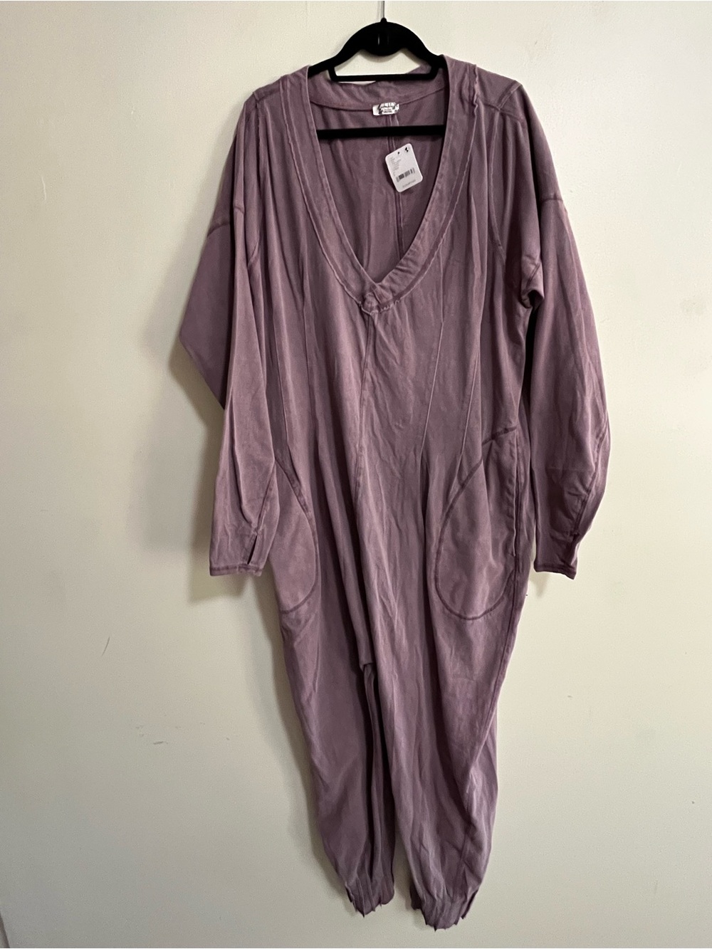 NWT Free People Purple Moon Oversized Jumpsuit Romper Large $118